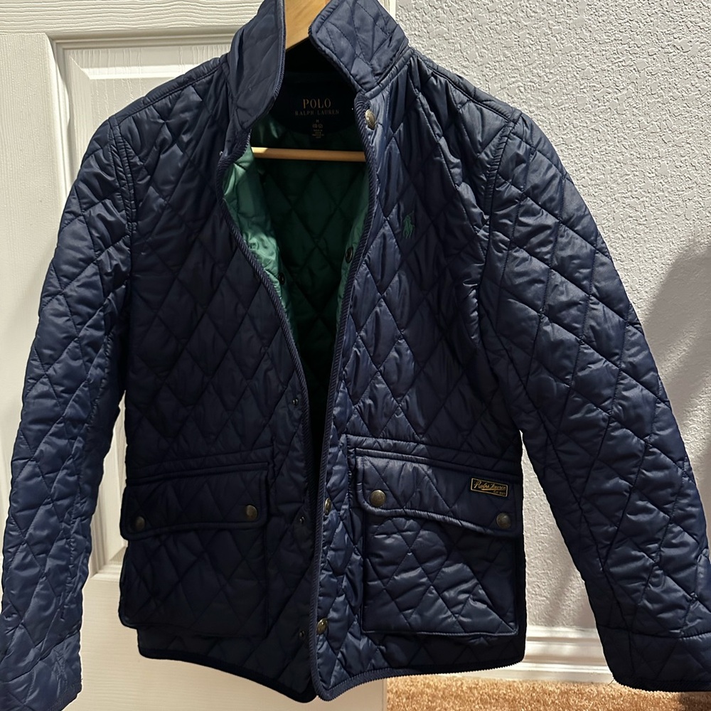 Polo by Ralph Lauren Navy Quilted Kids Puffer Jacket